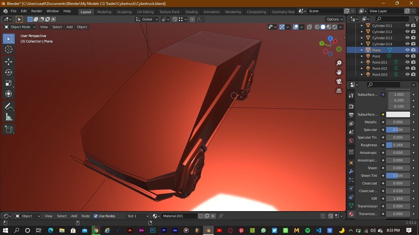Tesla Cybertruck 3D model_10