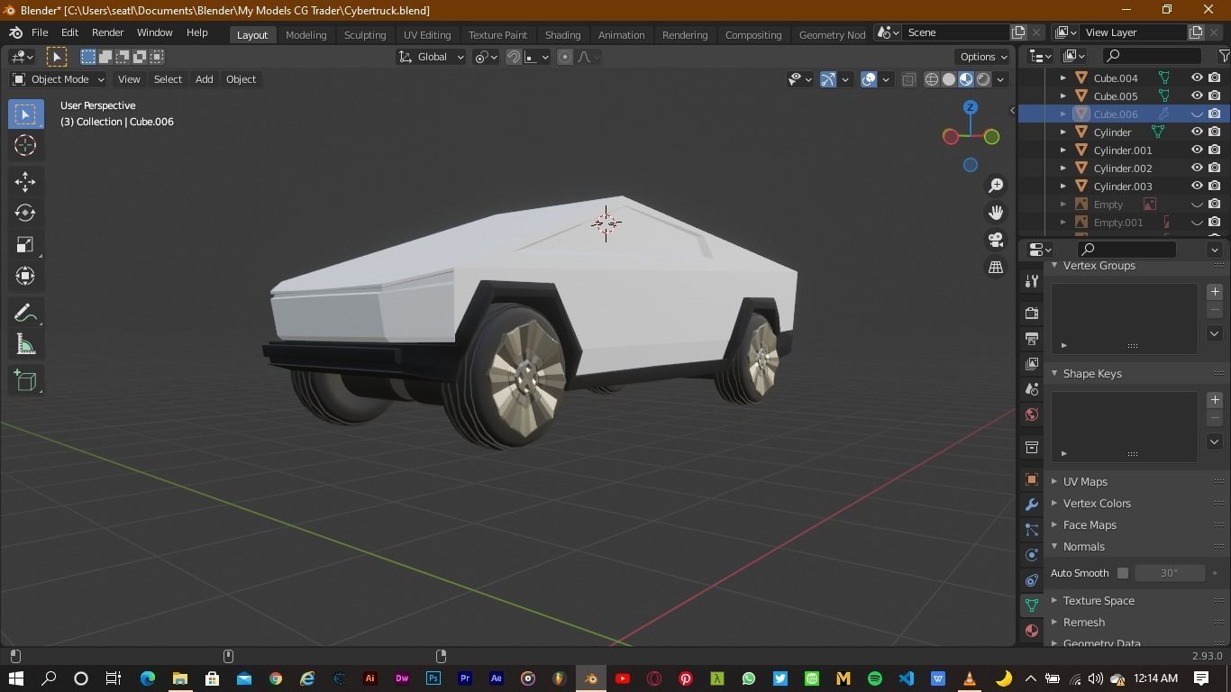 Tesla Cybertruck 3D model_5
