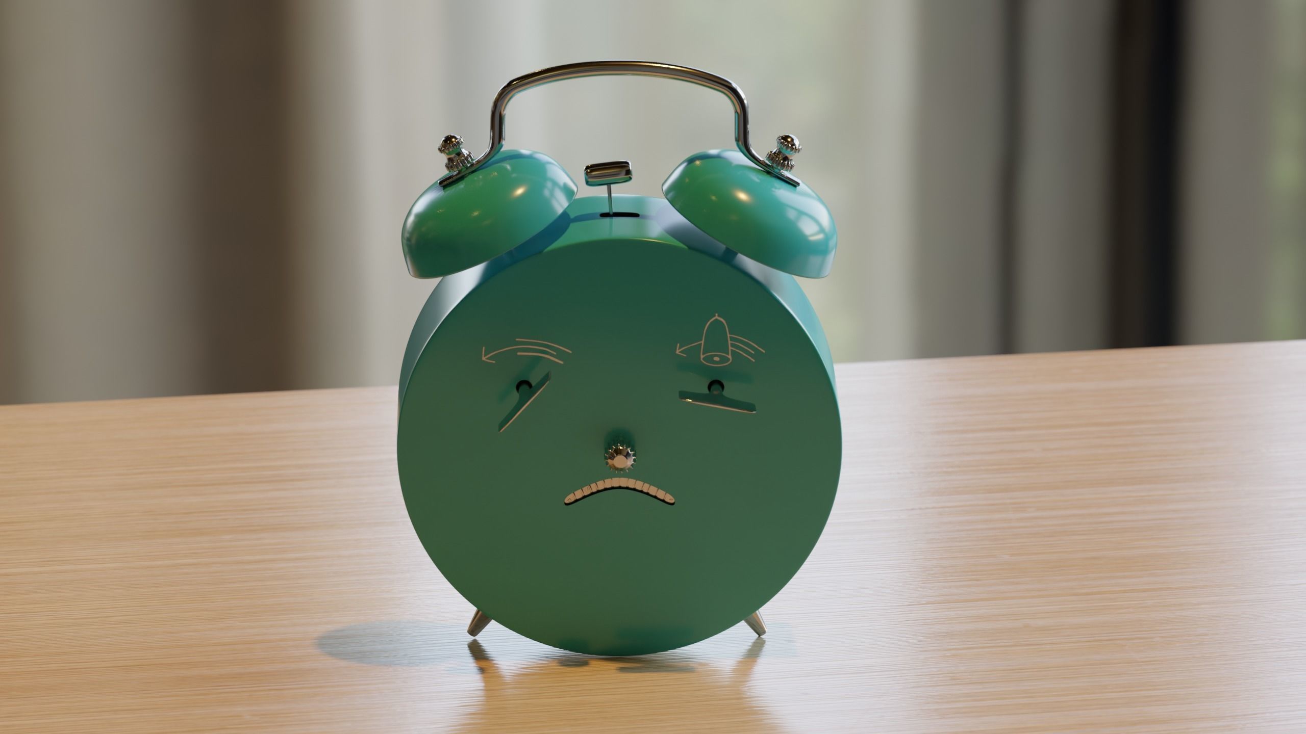 Alarm Clock 3D model_3