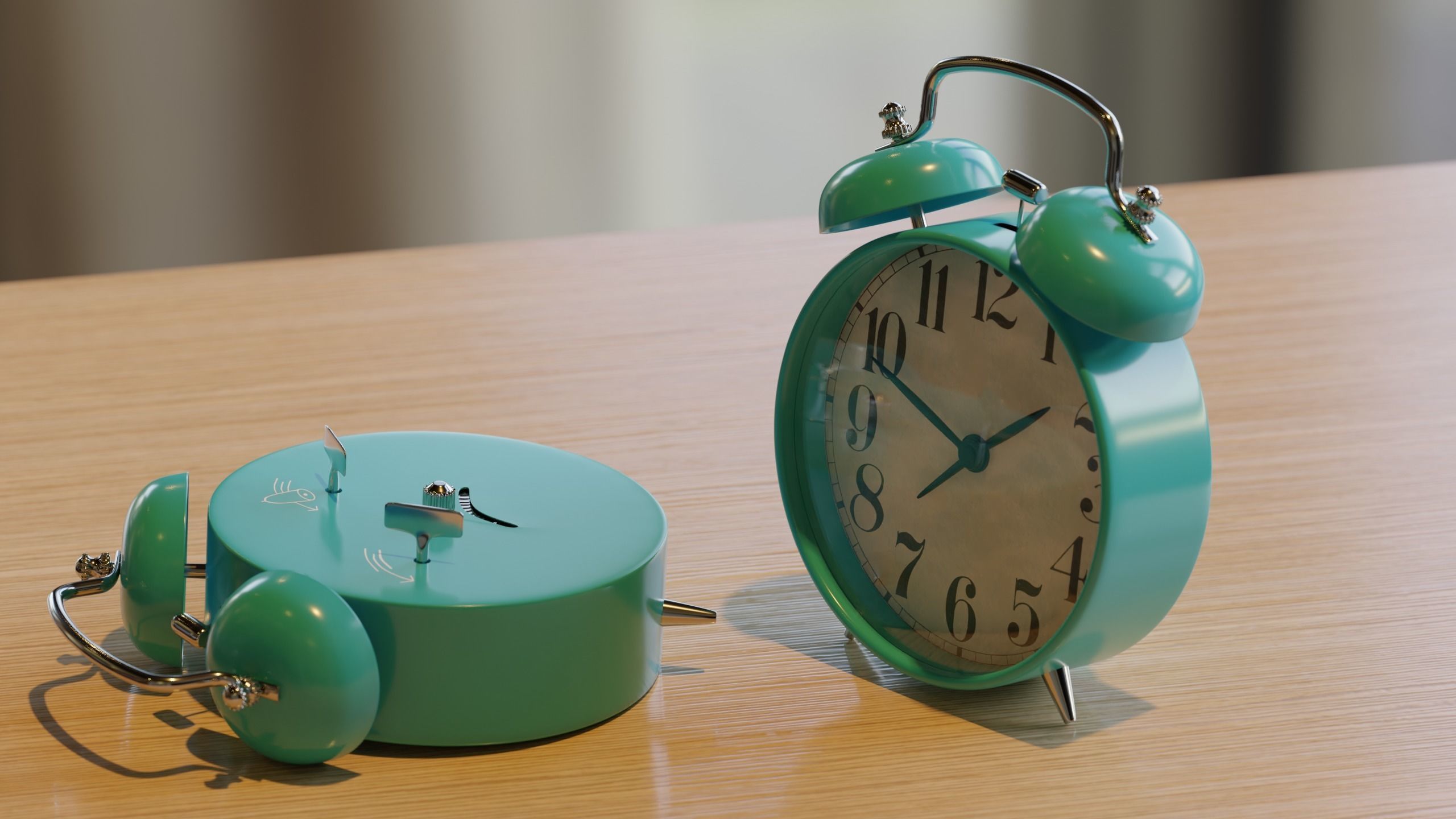 Alarm Clock 3D model_2