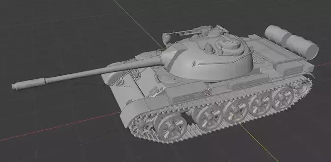 T-55 tank 3D print model
