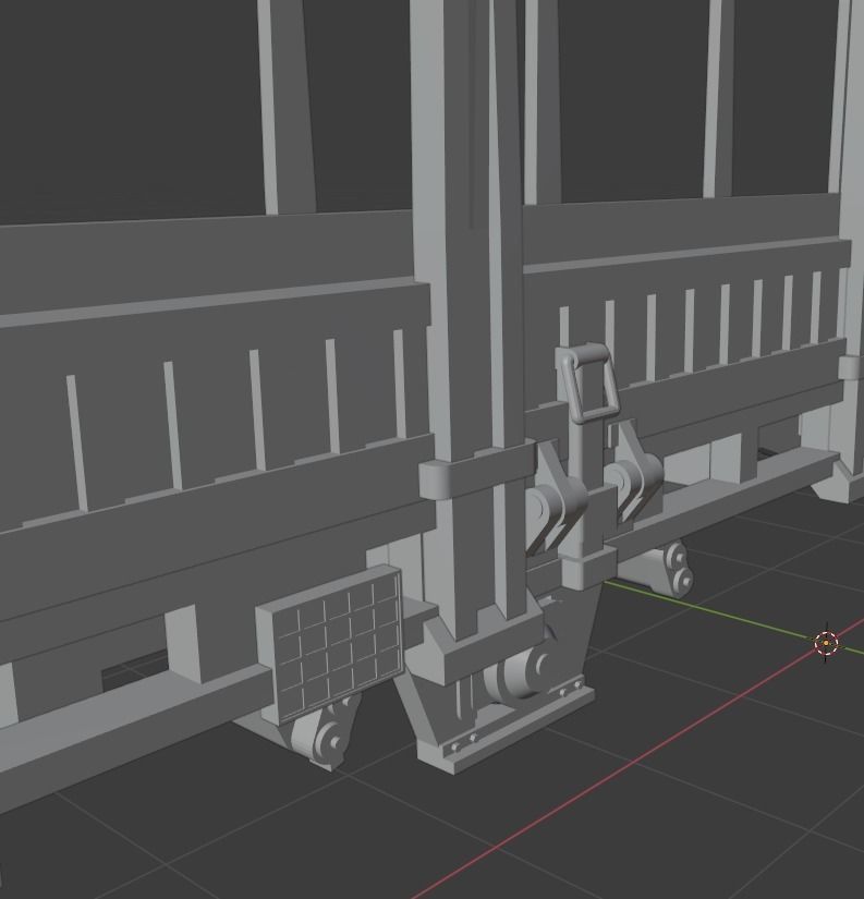 H0 1-87 scale Kbs 442 freight car 3D print model_9