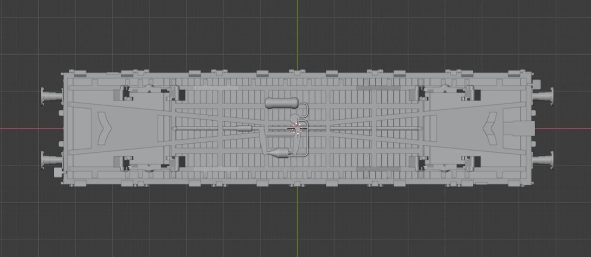 H0 1-87 scale Kbs 442 freight car 3D print model_7