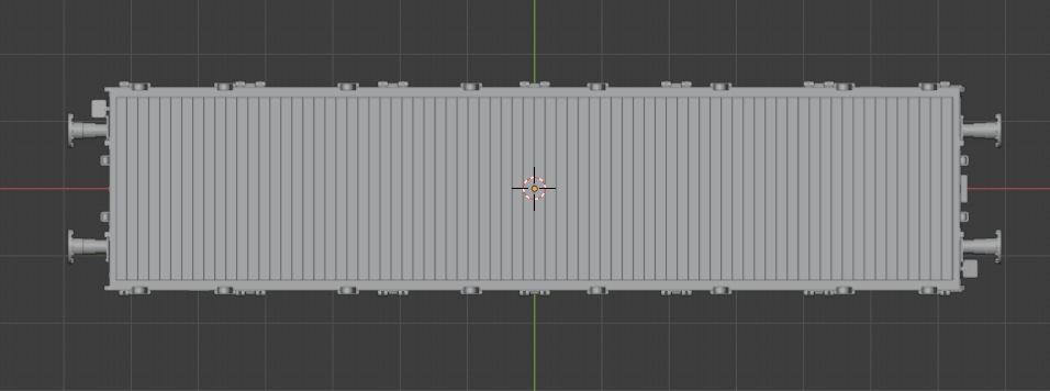 H0 1-87 scale Kbs 442 freight car 3D print model_6