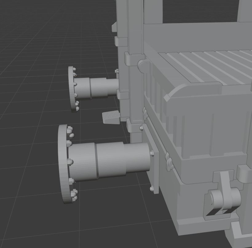 H0 1-87 scale Kbs 442 freight car 3D print model_8