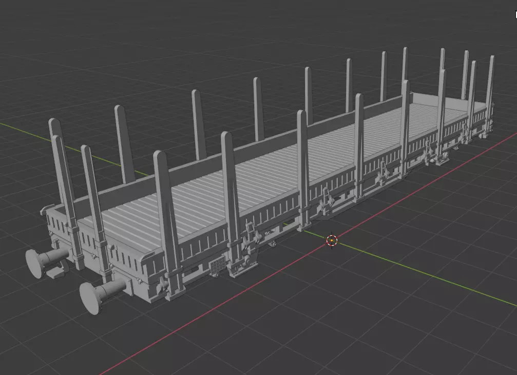 H0 1-87 scale Kbs 442 freight car 3D print model_0
