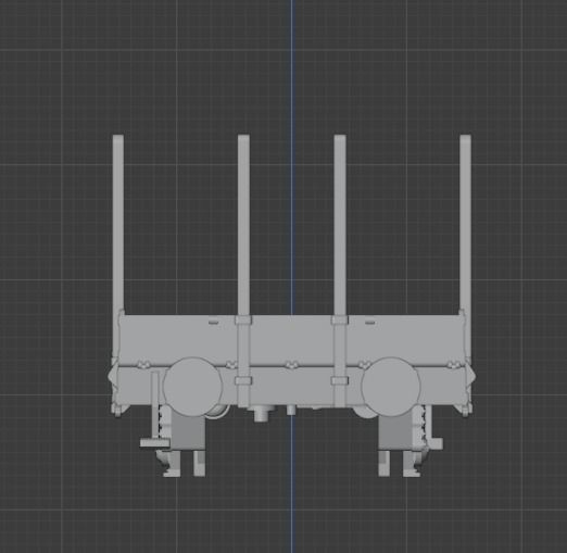 H0 1-87 scale Kbs 442 freight car 3D print model_3