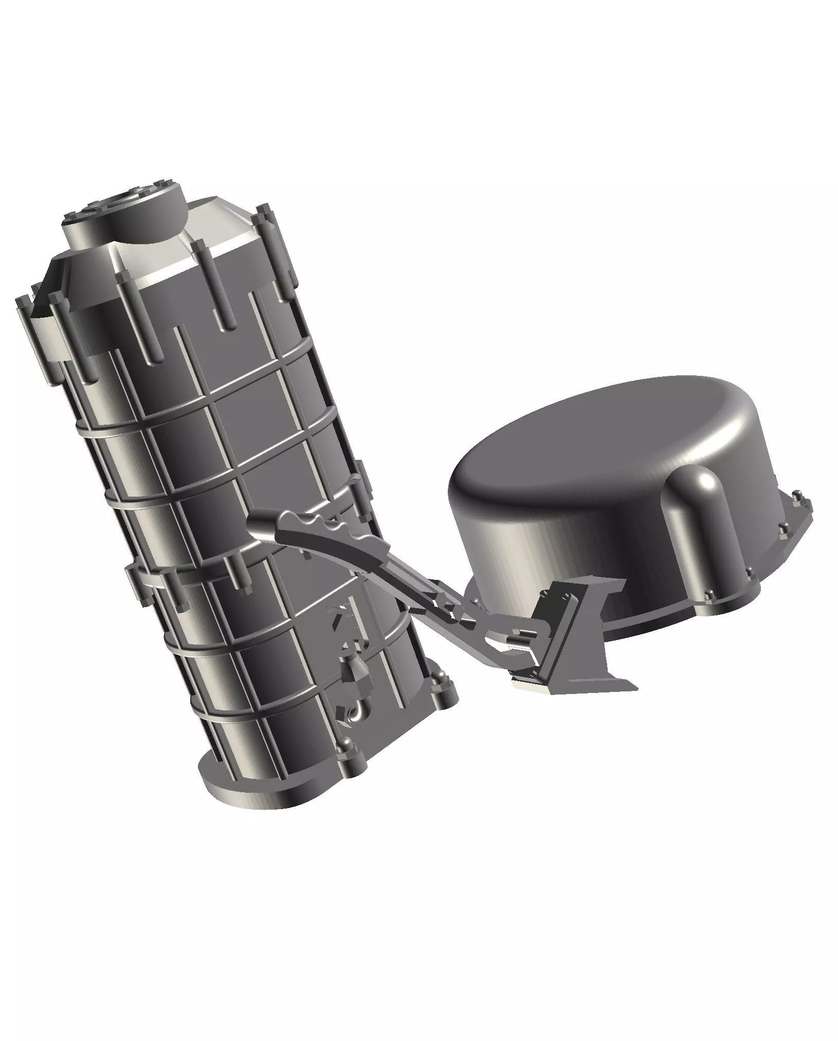 Sequential Gearbox Transmission and Shifter with bellhousing 3D print model