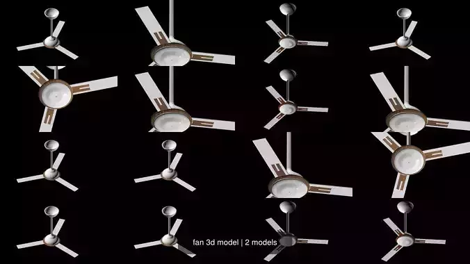fan 3d model ceiling