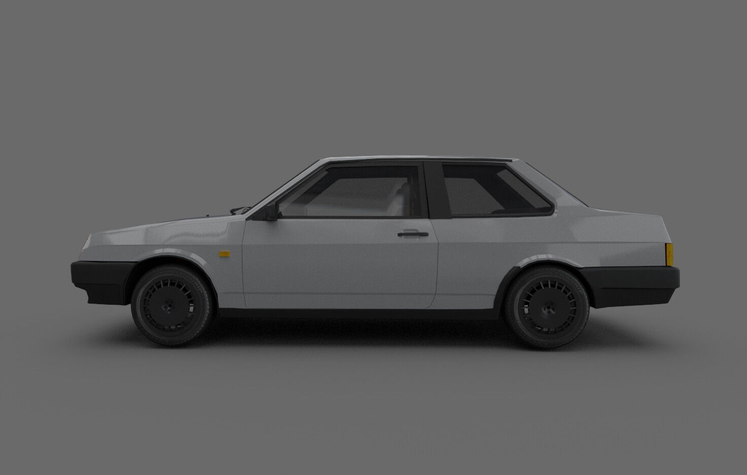 VAZ 21099 COUPE Low-poly 3D model_3