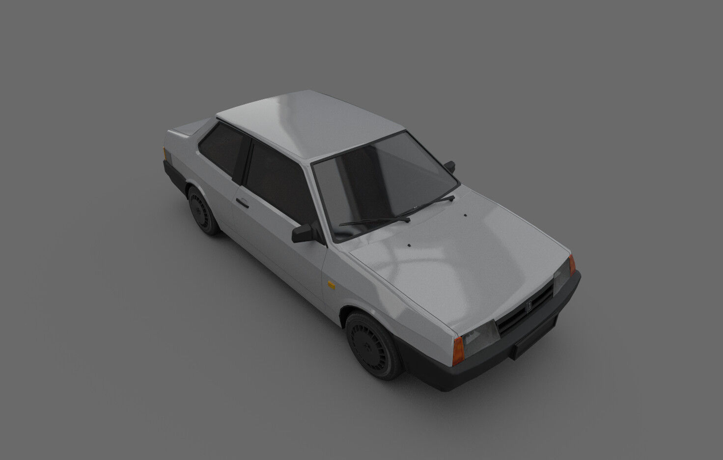 VAZ 21099 COUPE Low-poly 3D model_1