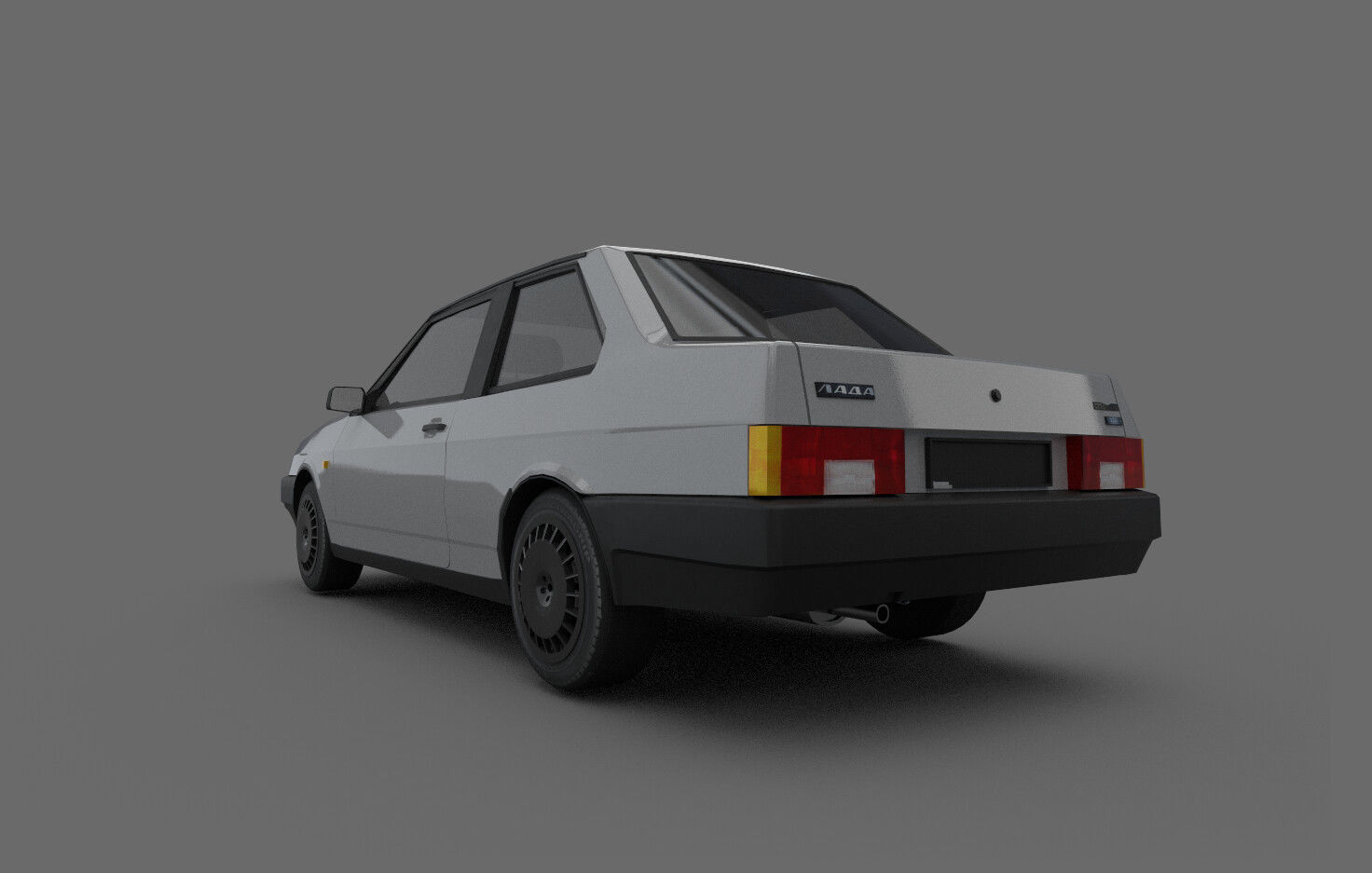 VAZ 21099 COUPE Low-poly 3D model_2