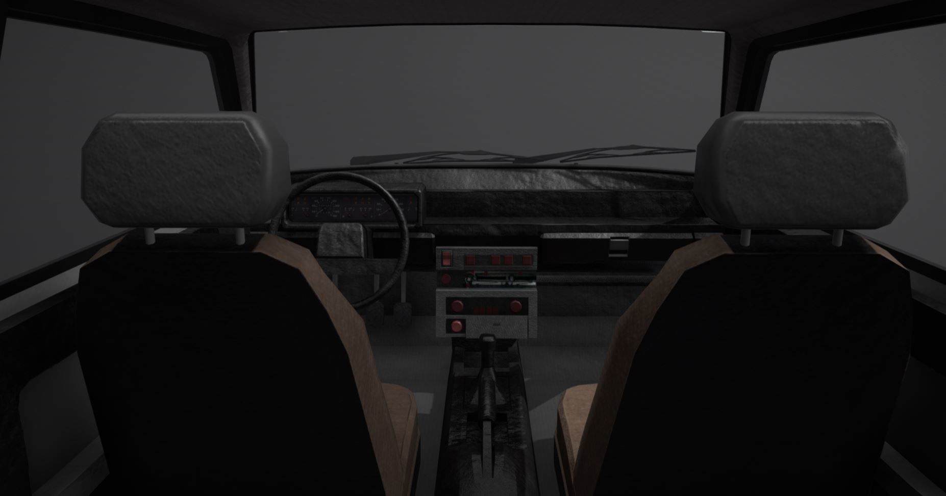 VAZ 21099 COUPE Low-poly 3D model_6