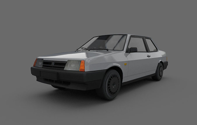 VAZ 21099 COUPE Low-poly 3D model