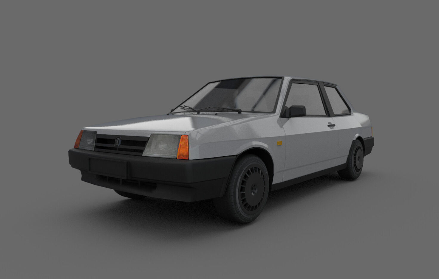 VAZ 21099 COUPE Low-poly 3D model_0
