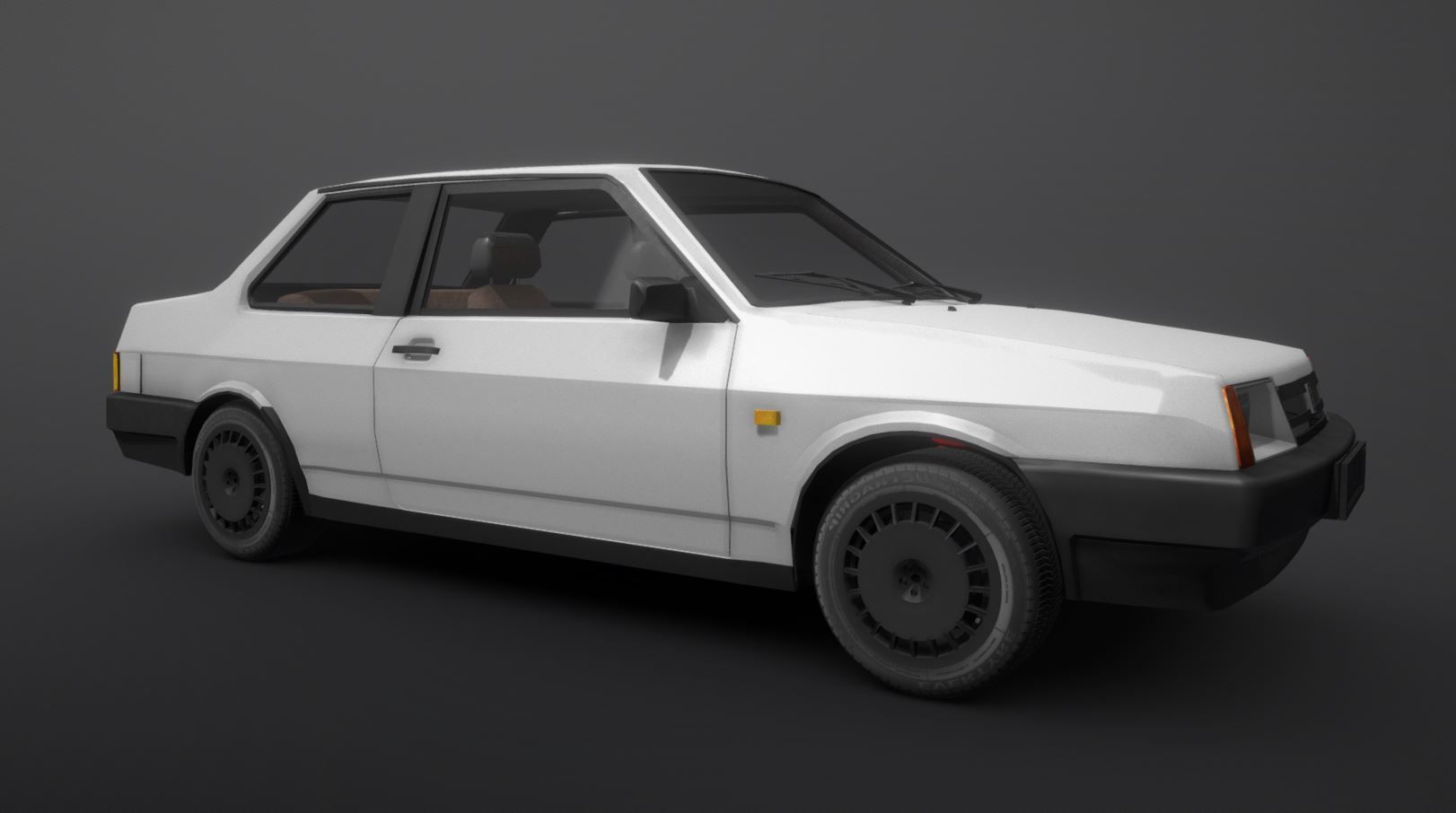 VAZ 21099 COUPE Low-poly 3D model_4