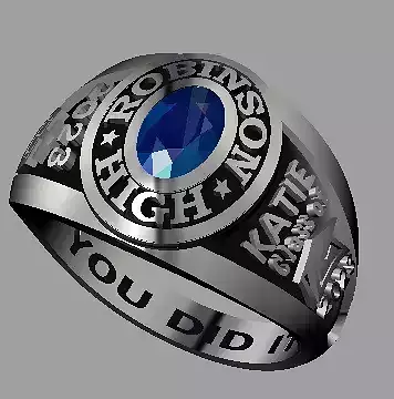 graduation ring 3D print model