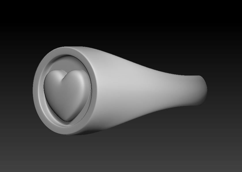 Love Ring 3D print model_7