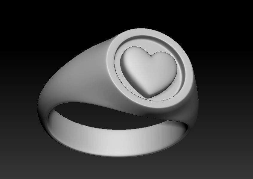 Love Ring 3D print model_1