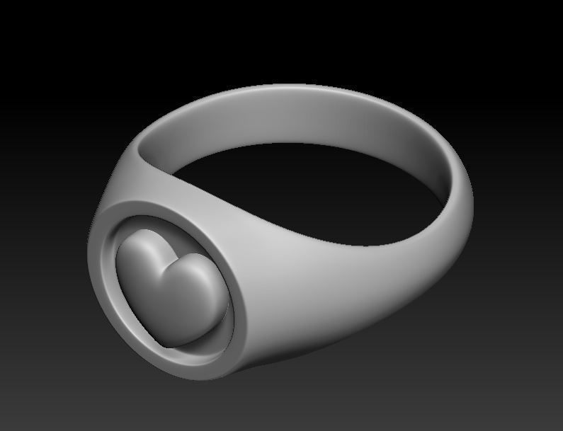 Love Ring 3D print model_2