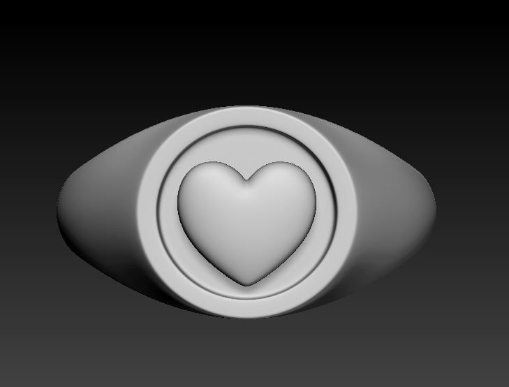 Love Ring 3D print model_3