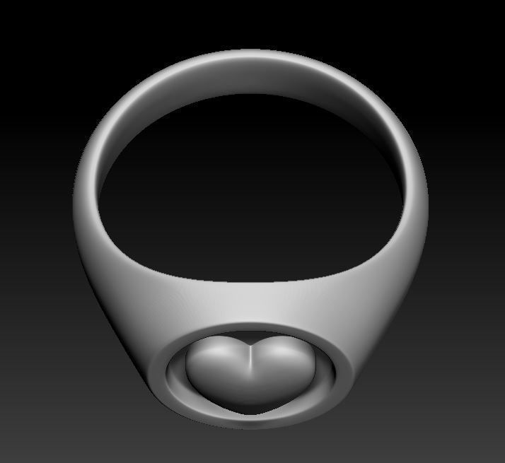 Love Ring 3D print model_5