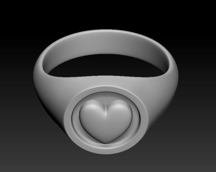 Love Ring 3D print model_4