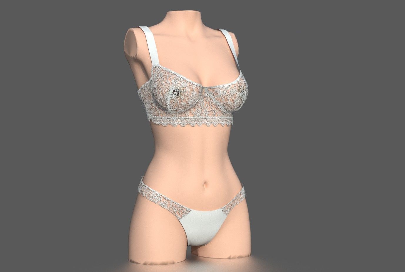 WOMEN S UNDERWEAR Low-poly 3D model_5
