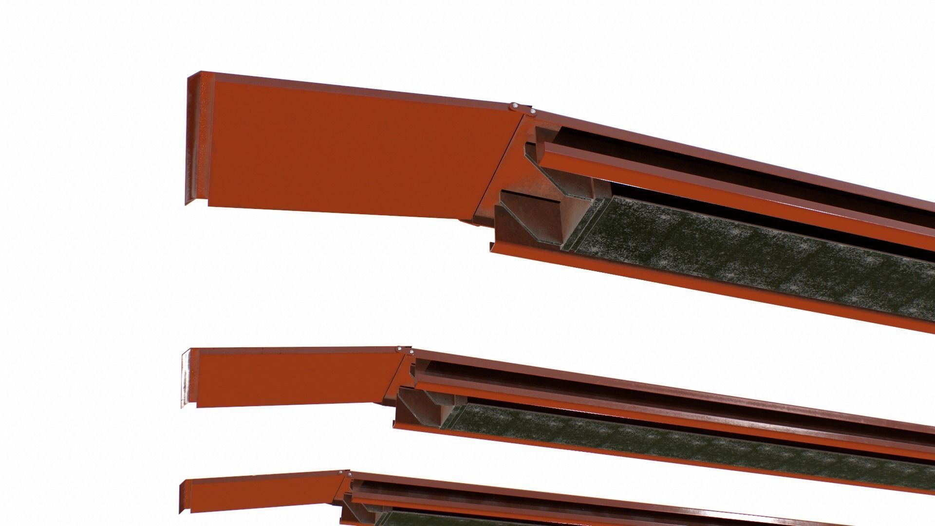 Repair Ramps Low-poly 3D model_5