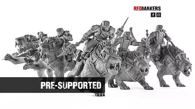 Ice Warriors - Riders of the Imperial Force 3D print model