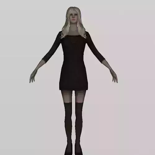 women 3d model - Dancer Girl Character