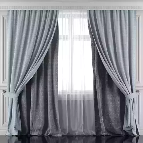 Curtain Set 406 3D model