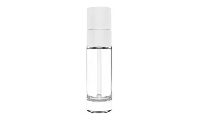 pusher bottle with cap Low-poly 3D model