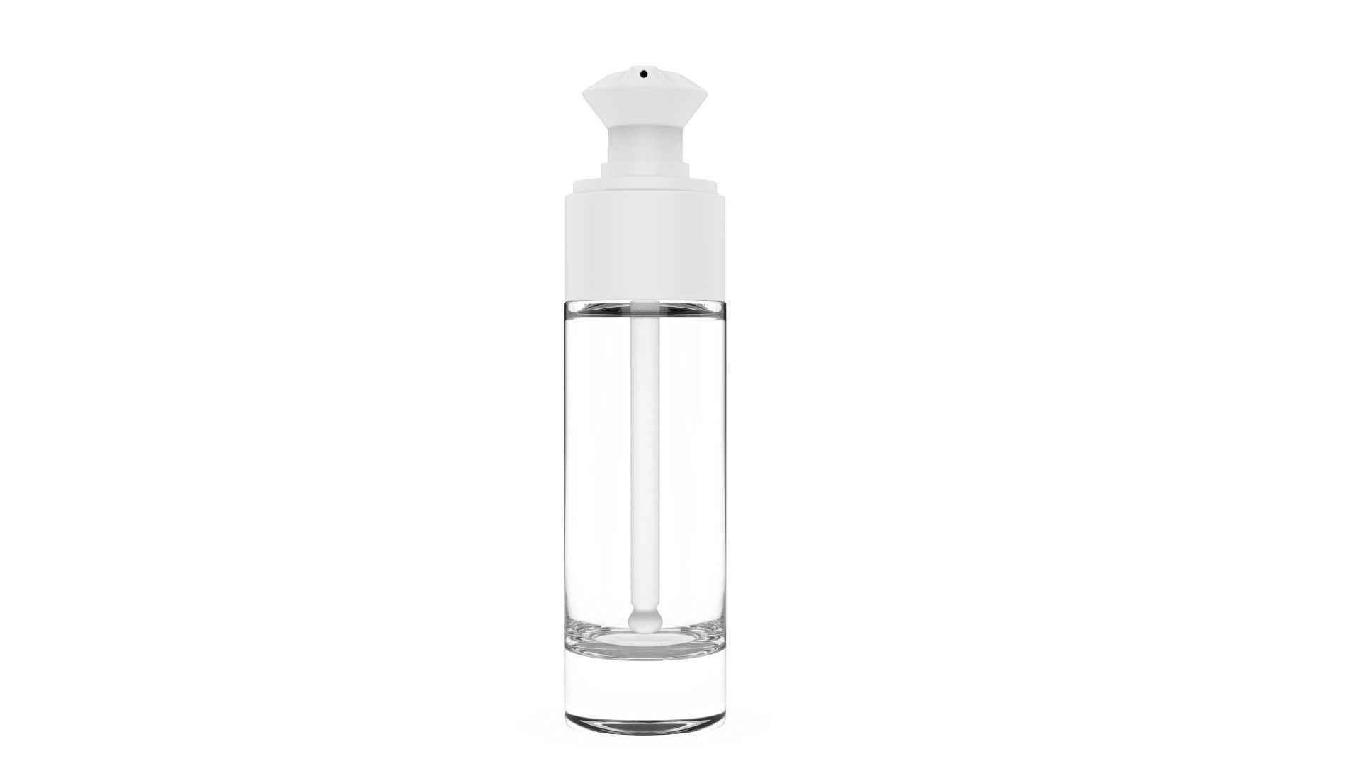 pusher bottle with cap Low-poly 3D model_2