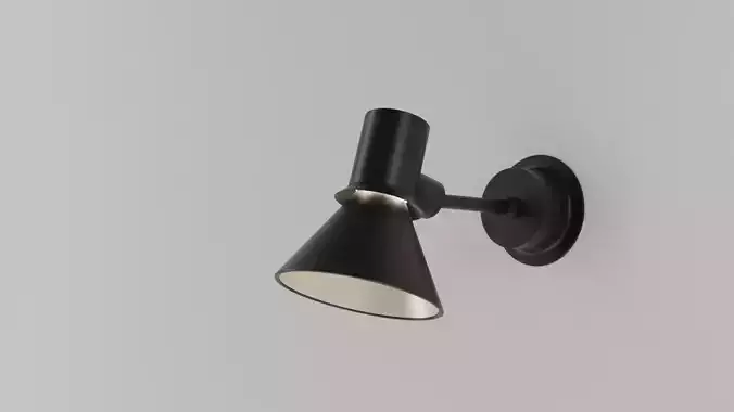 CHEAP MODELZ  Black metal wall lamp