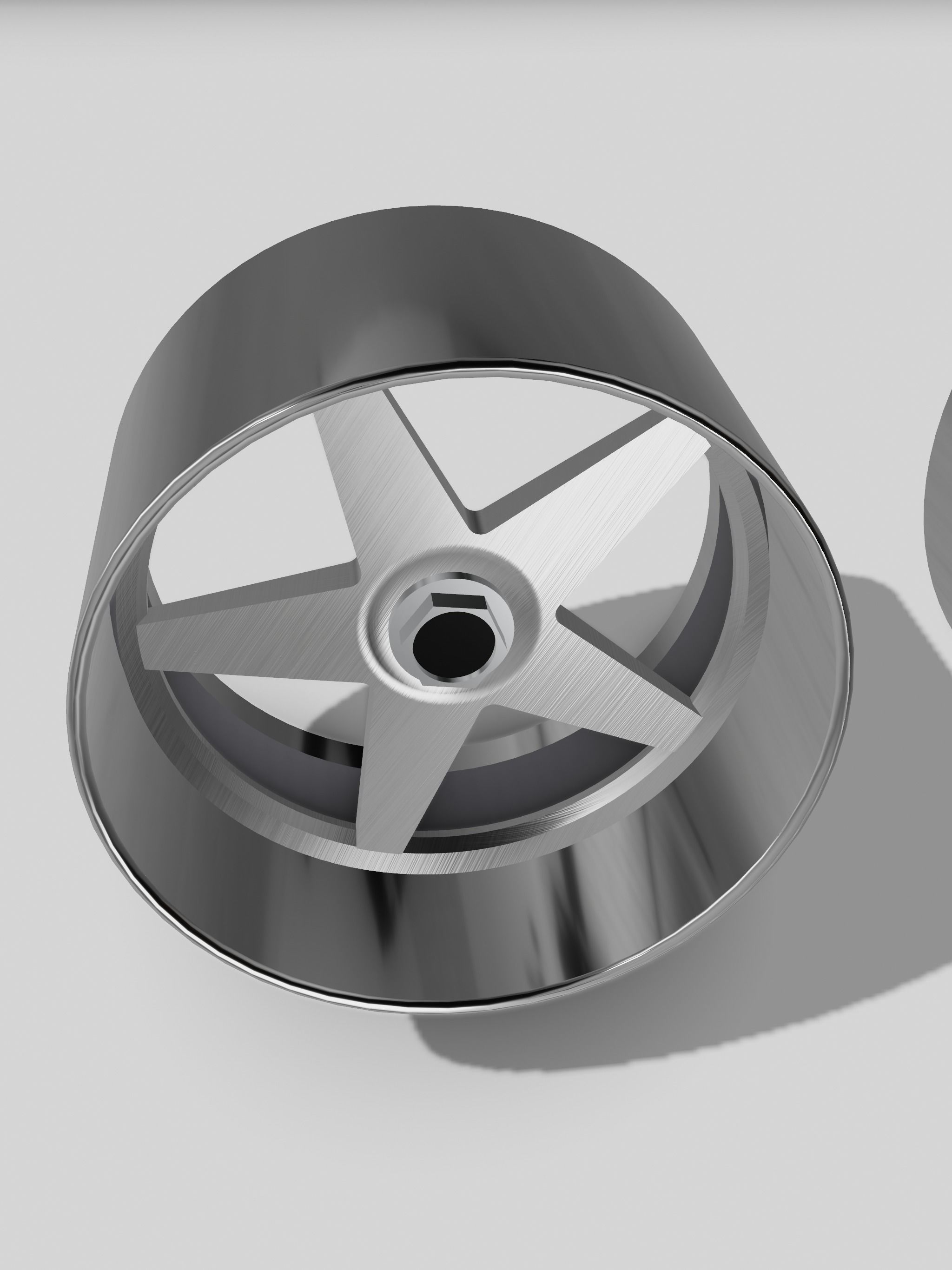 MOMO Star 3 pce Wheels staggered rims deep dish 3D print model_17