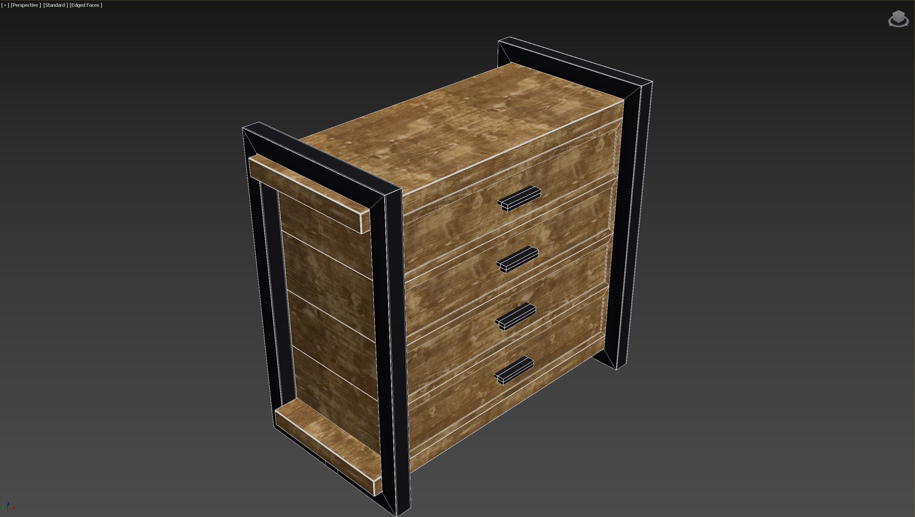 Rustica Series Dresser 3D model_6