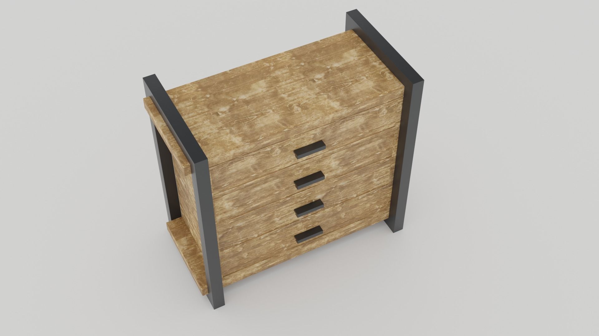 Rustica Series Dresser 3D model_7