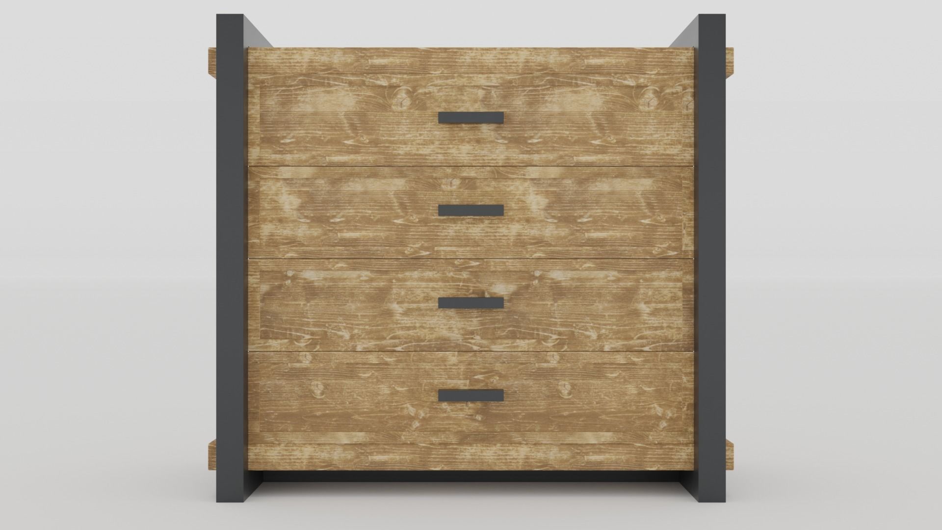 Rustica Series Dresser 3D model_1