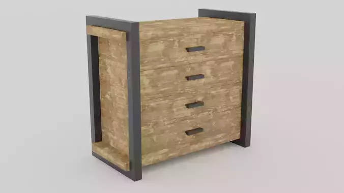 Rustica Series Dresser 3D model