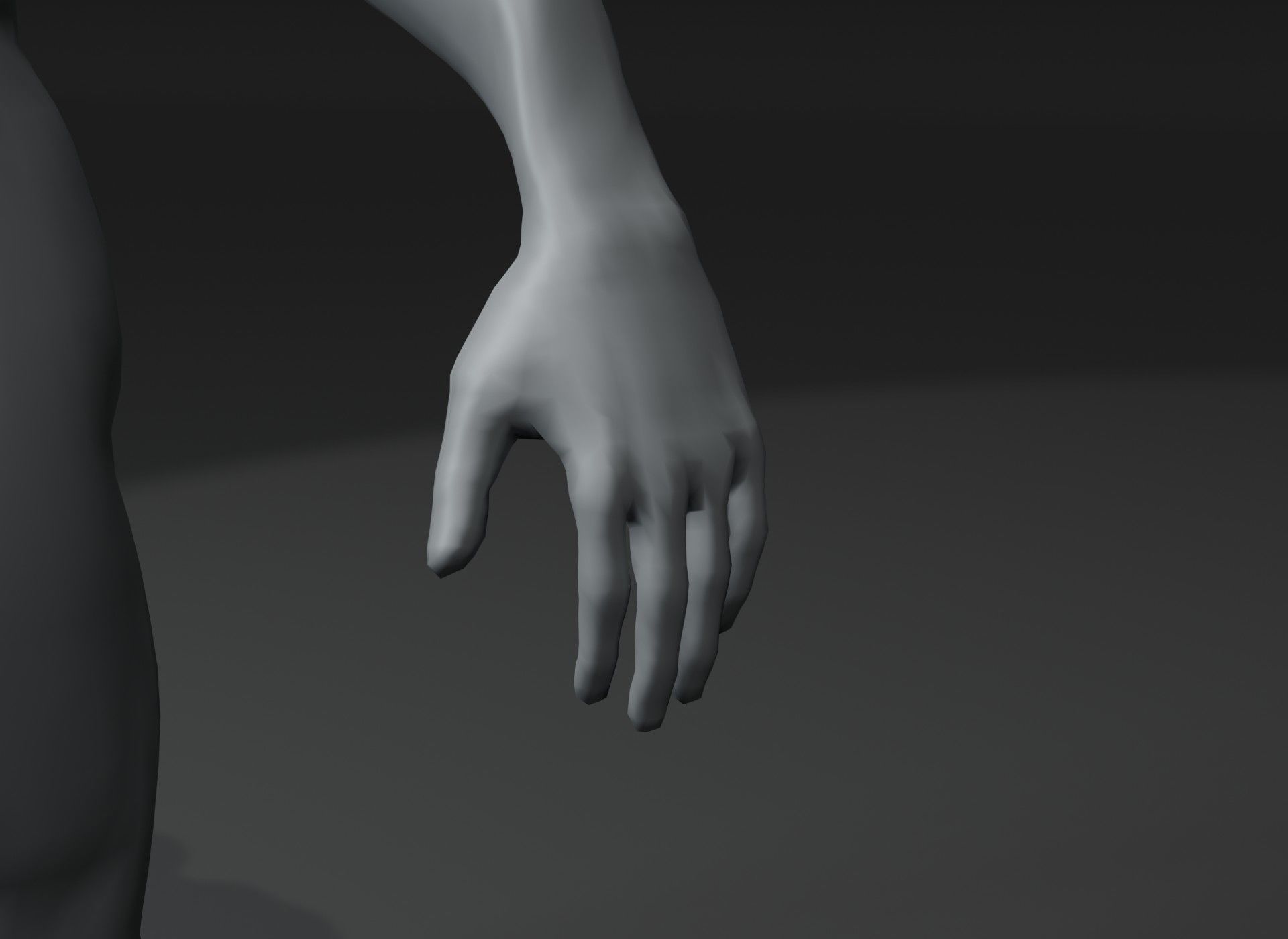 Superhero Muscular Human Male Female Body Base Mesh 10k Polygons 3D Model Collection_16