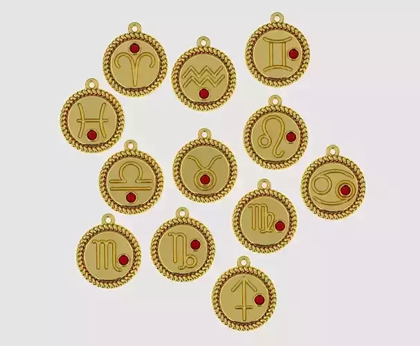 zodiac libra Leo Aries cancer 12 design 