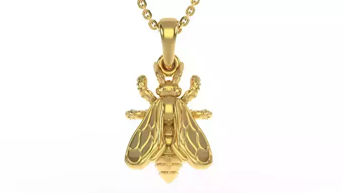 Realistic Bee pendant 3D print model