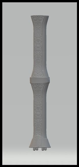 Holy Moonlight Sword handle Bloodborne 3D print model_3