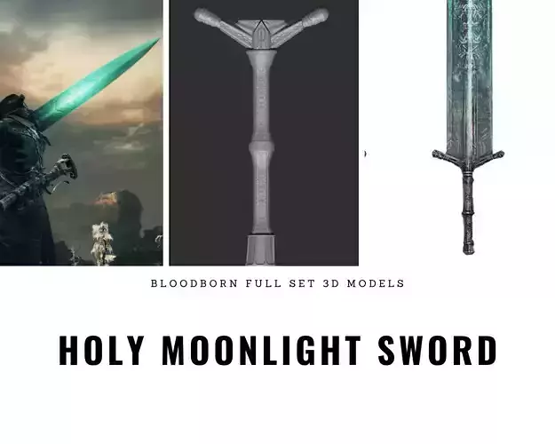 Holy Moonlight Sword handle Bloodborne