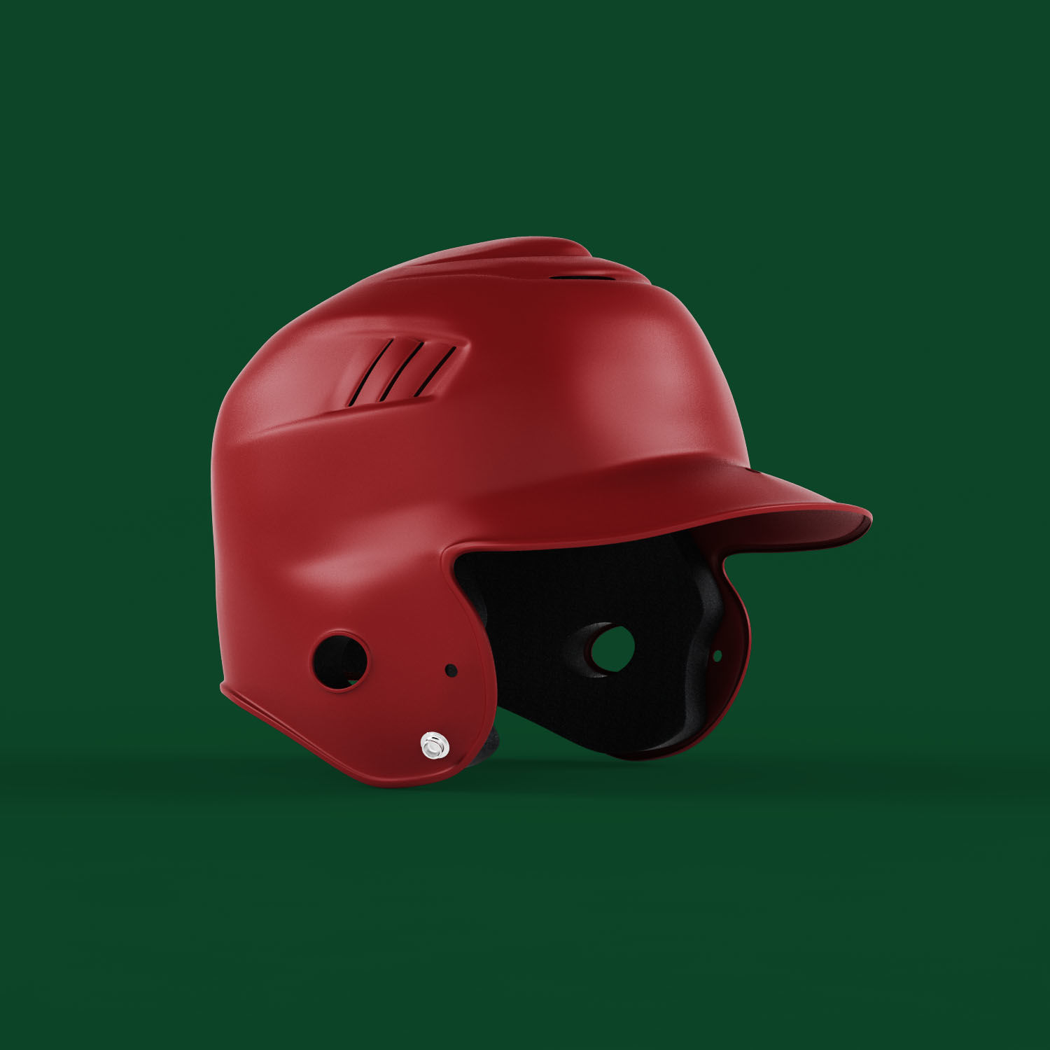 Batting Helmet 3D model_2