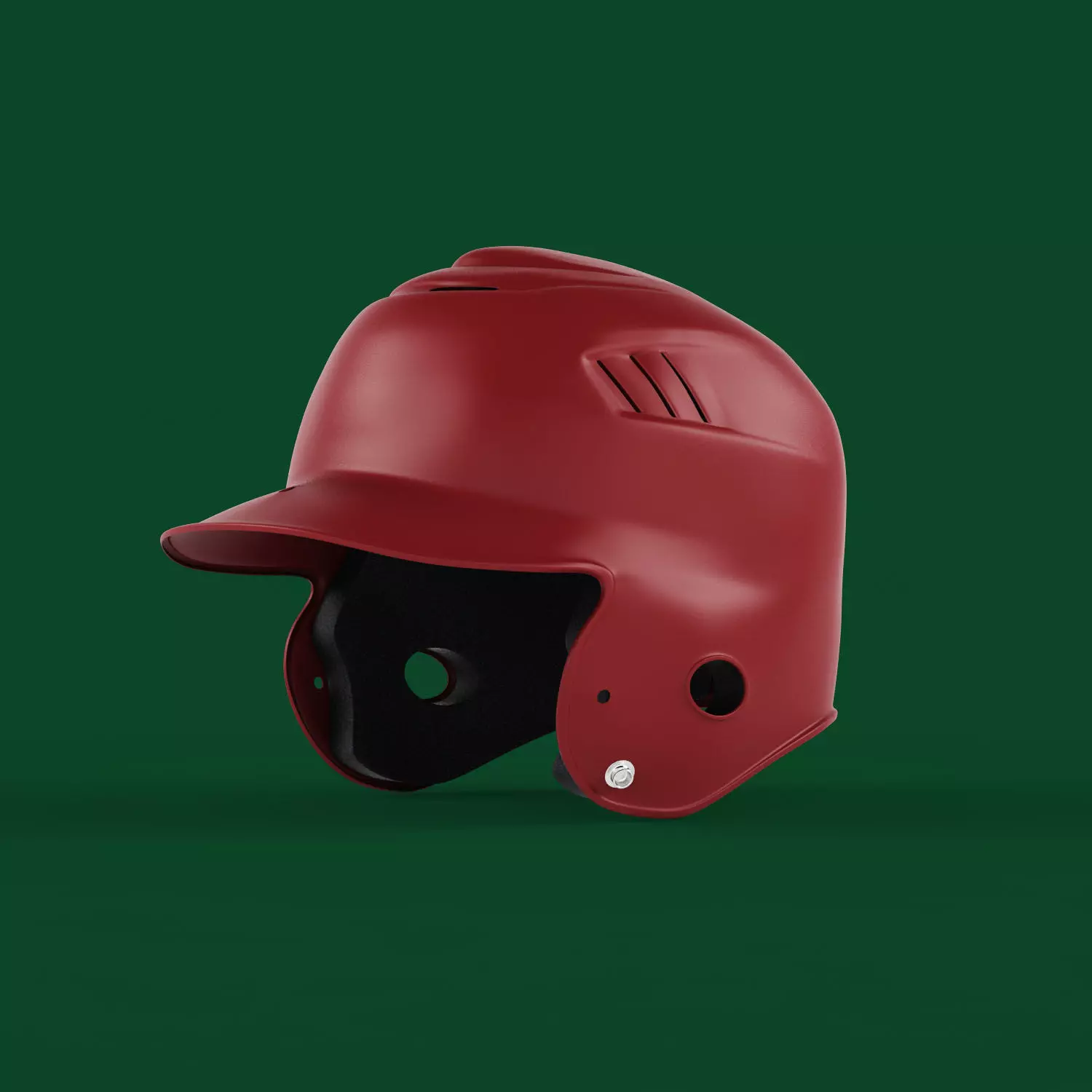 Batting Helmet 3D model_0