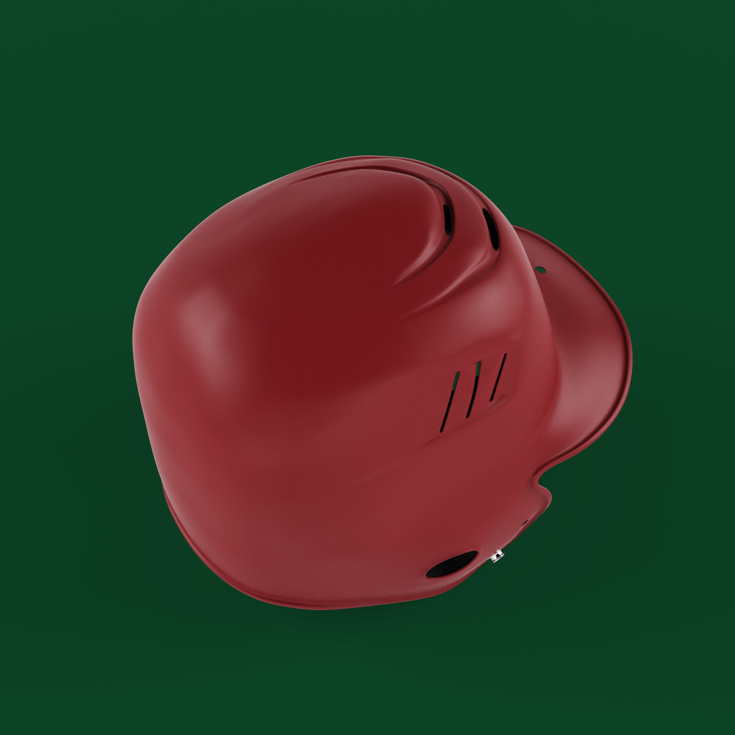 Batting Helmet 3D model_5