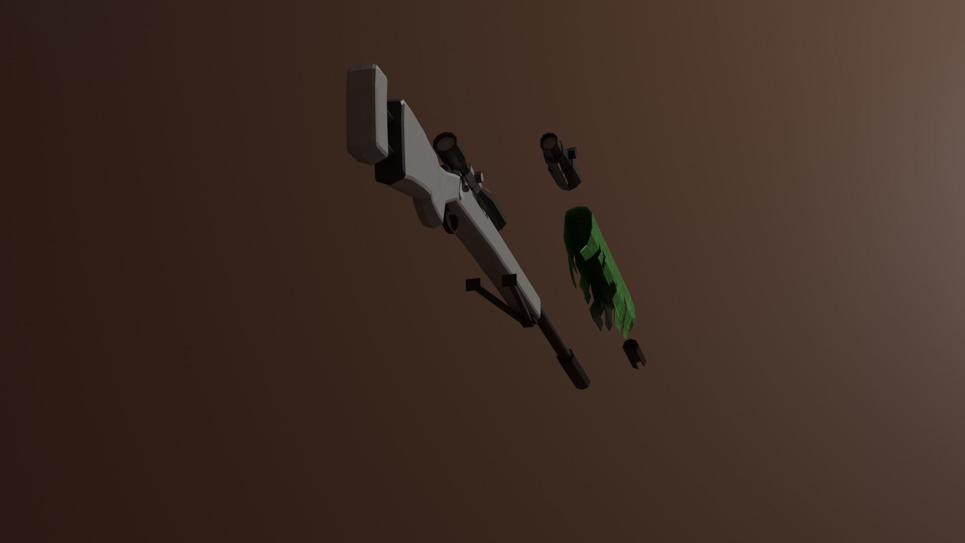 m24 sniper rifle Free low-poly 3D model_7