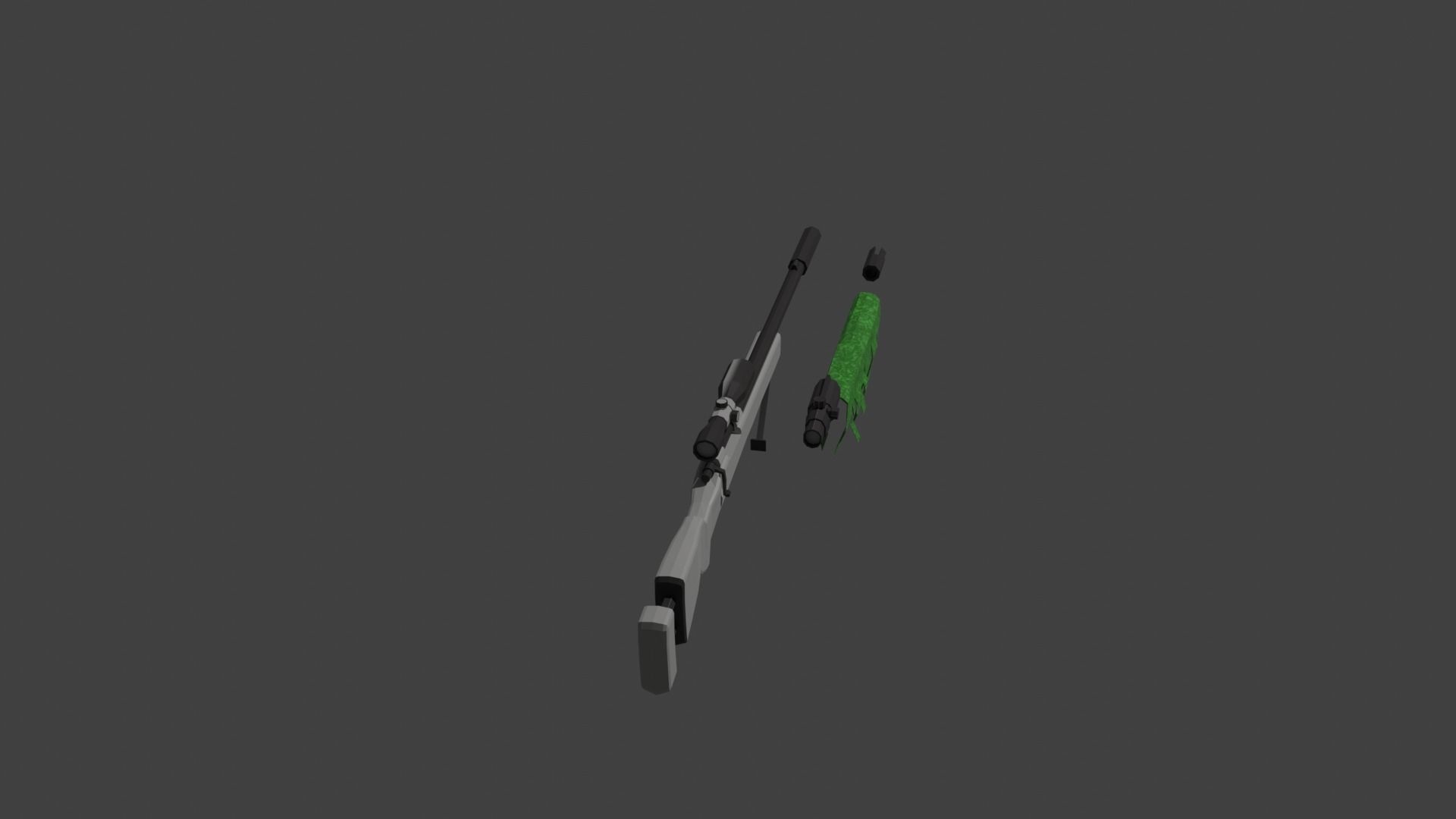 m24 sniper rifle Free low-poly 3D model_9